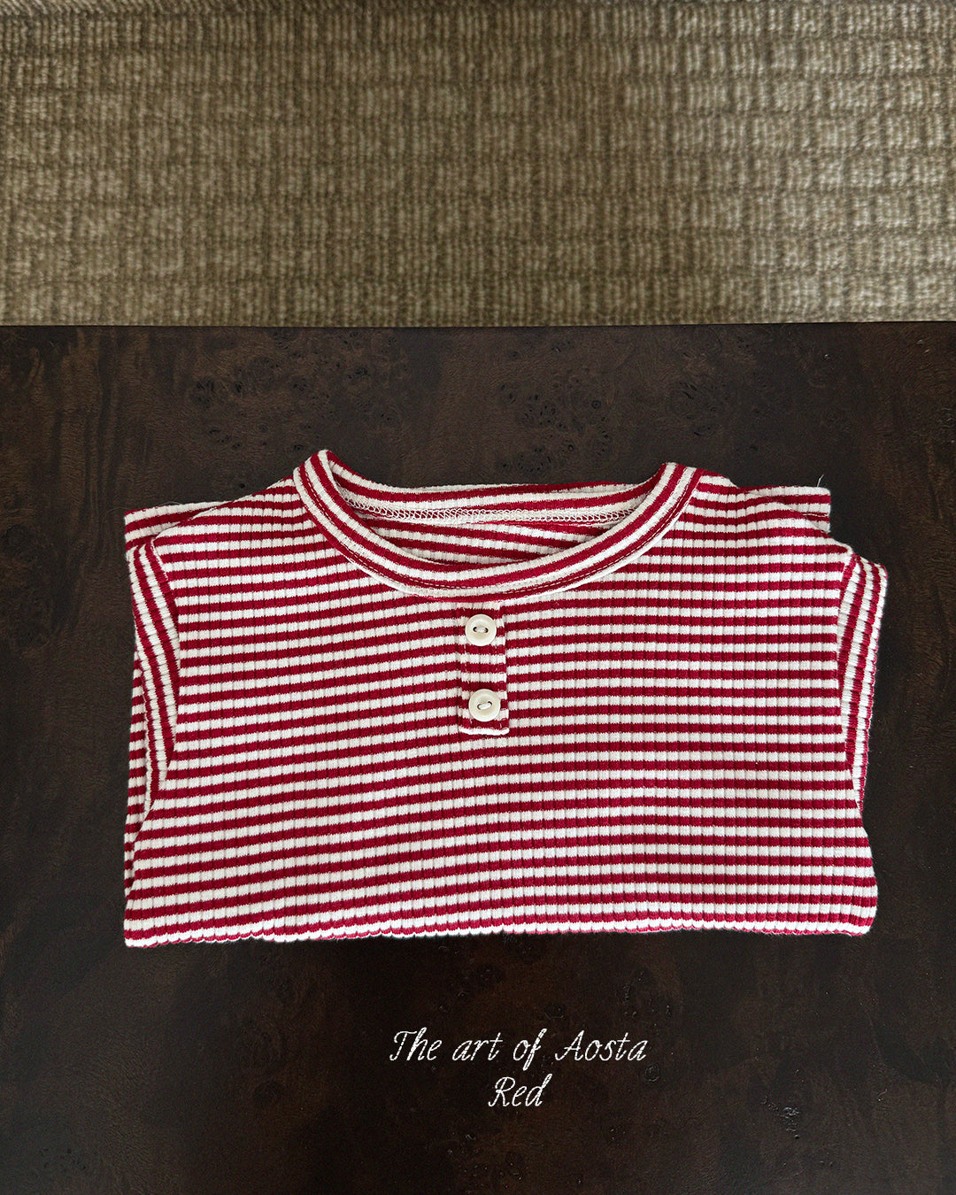 ［Aosta］Cookie Stripe Tee