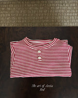 ［Aosta］Cookie Stripe Tee