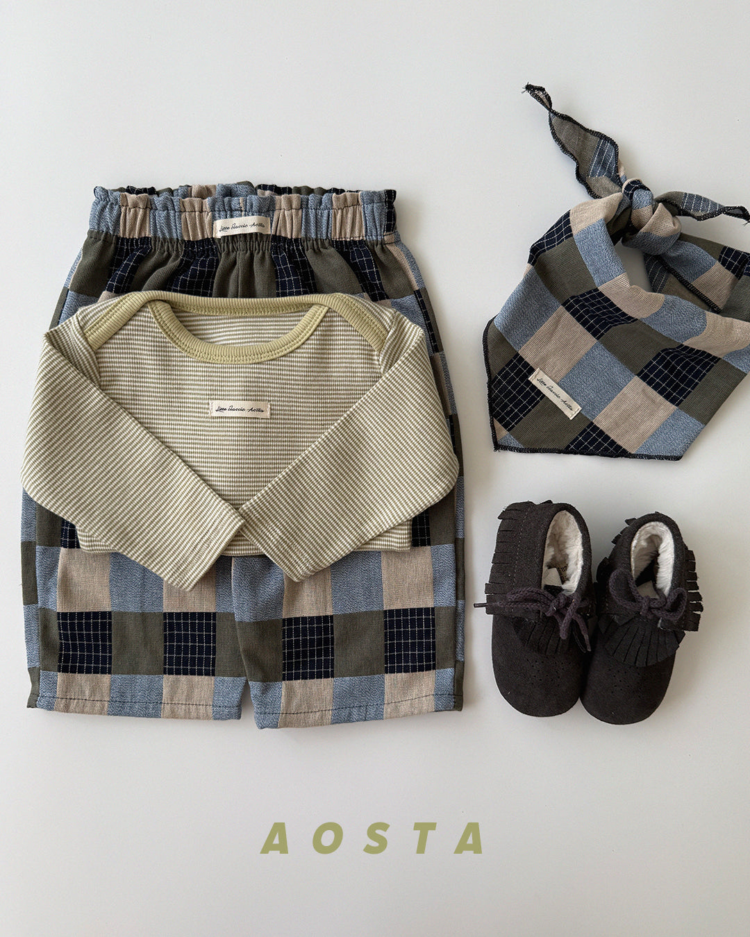 ［Aosta］Patchwork Pants