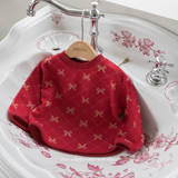 ［mkids］Ribbon knit tops