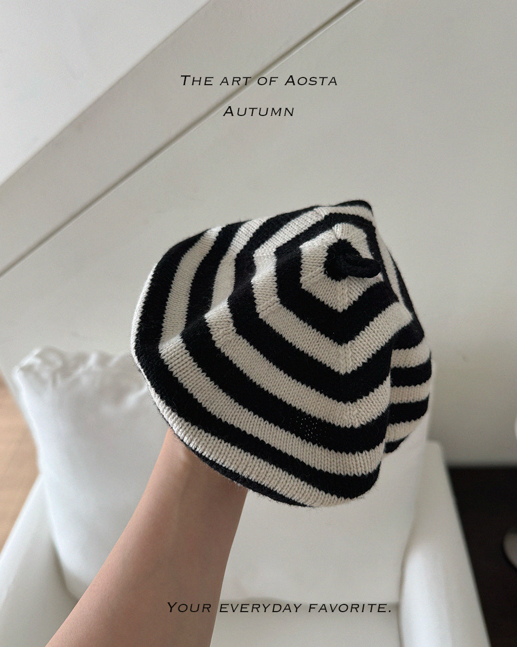 ［Aosta］Knit Cookie Beret