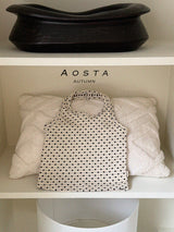 ［Aosta］Choco Chip Halter Neck