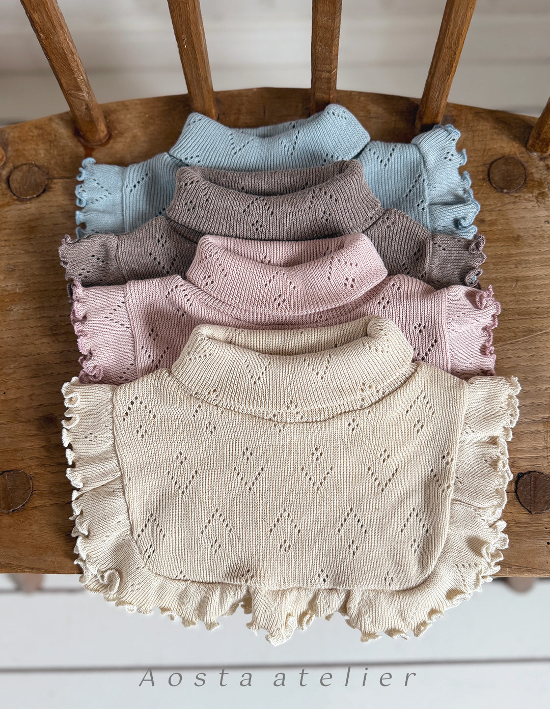 ［Aosta］Le ette frill turtleneck