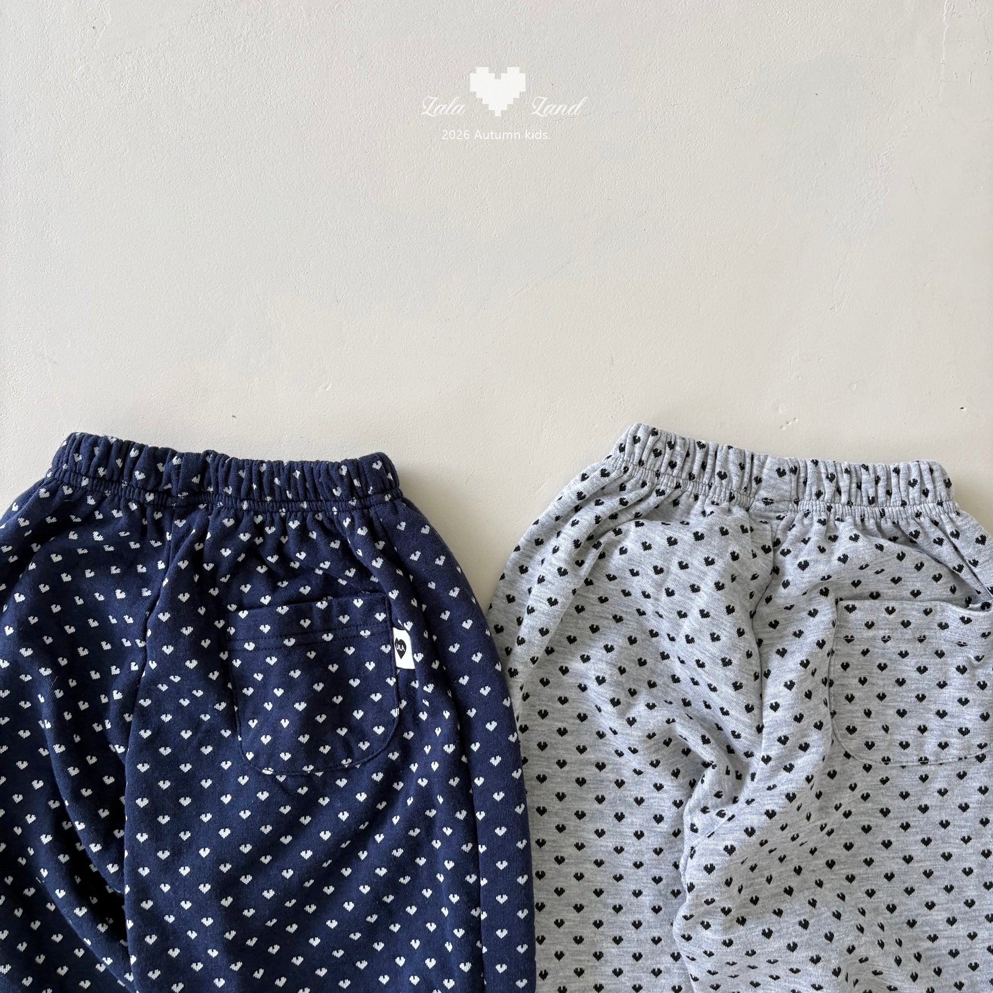［Lala land］Heart jogger pants