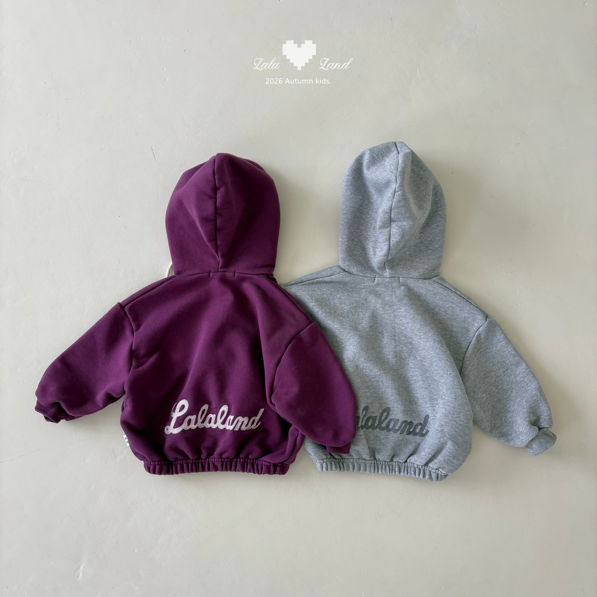 ［Lala land］Beans hood zip up