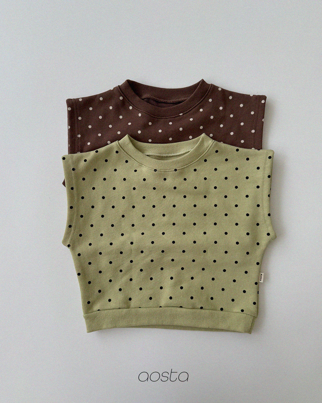 ［Aosta］Dot Tongtong Vest