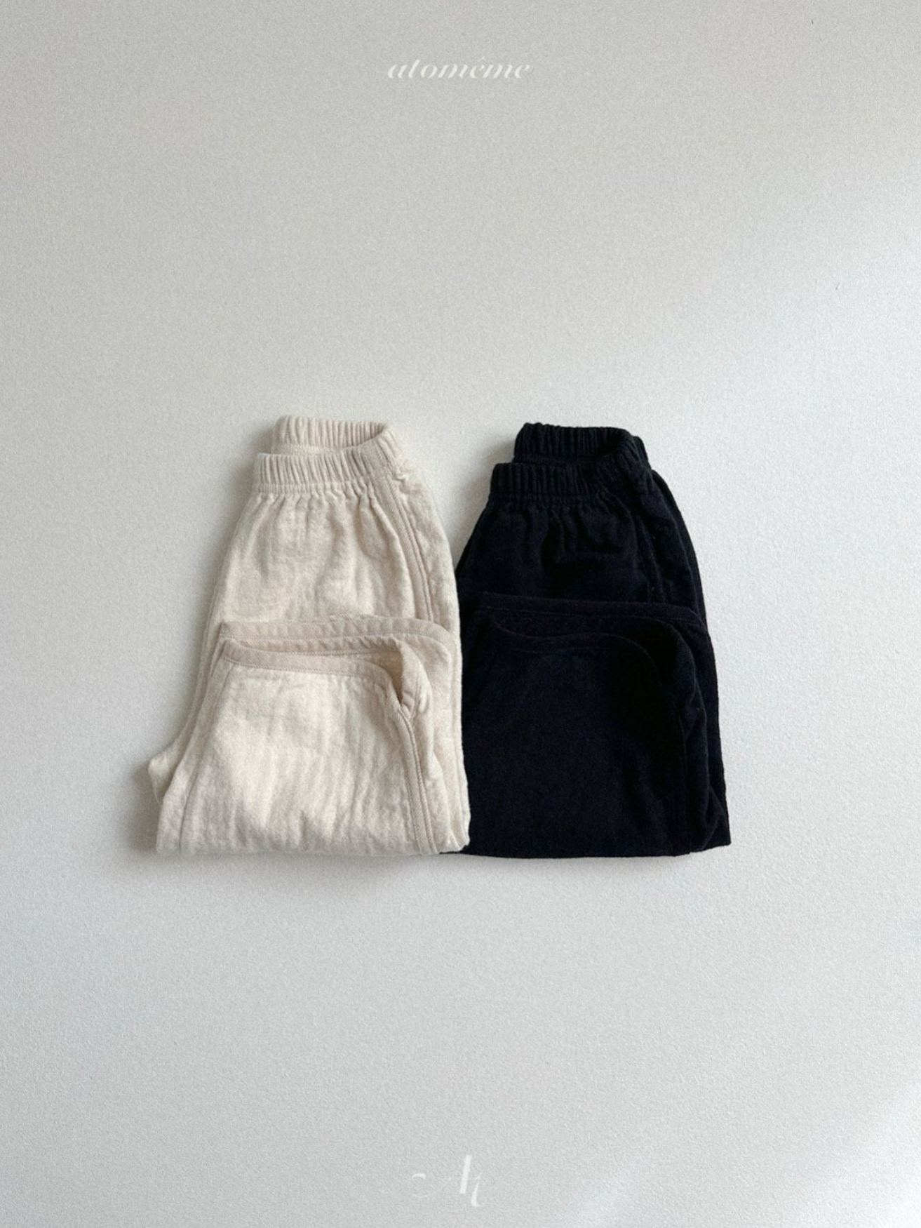 [atomeme] Peach Rib Pants