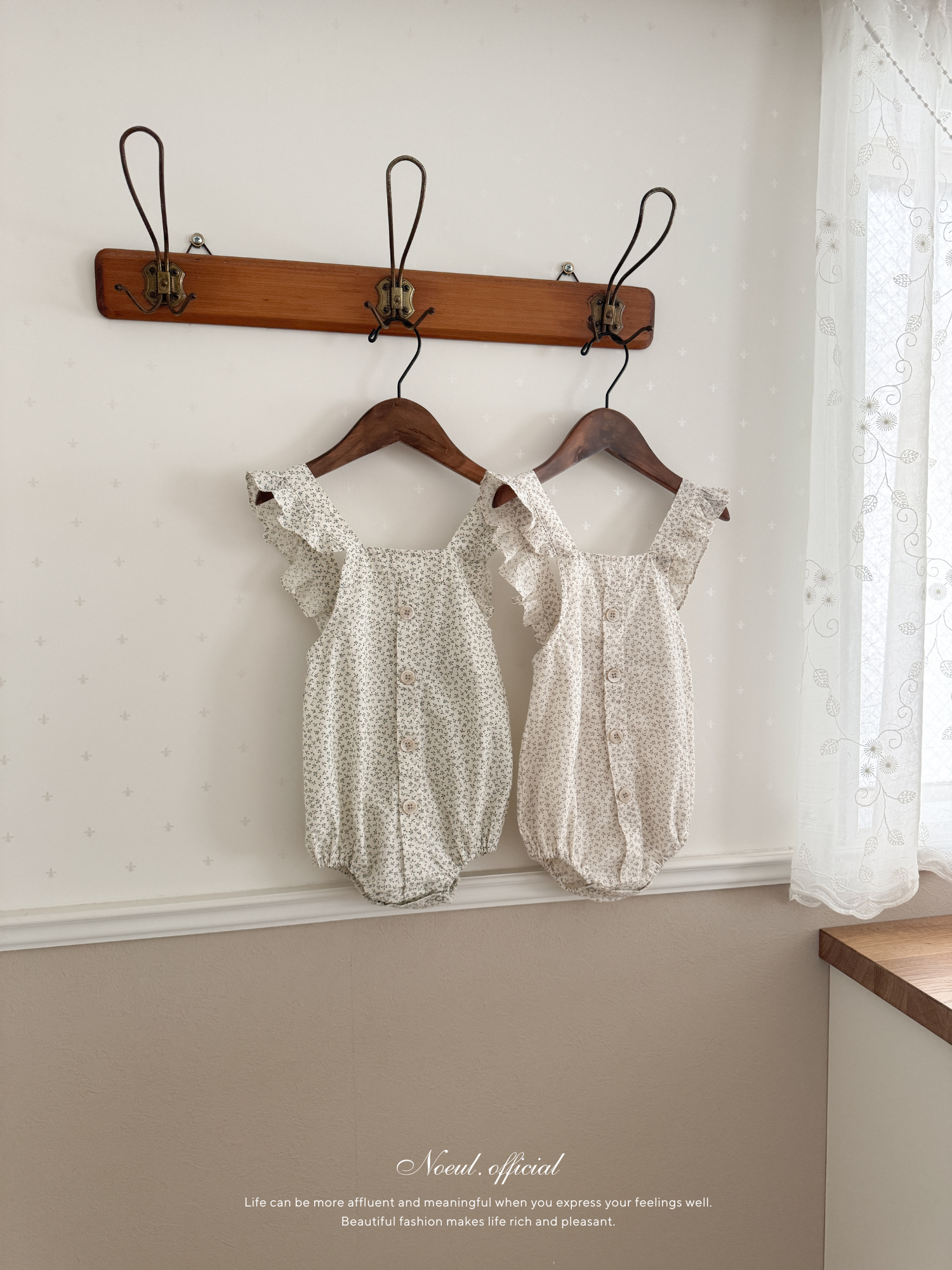 Charming frill rompers