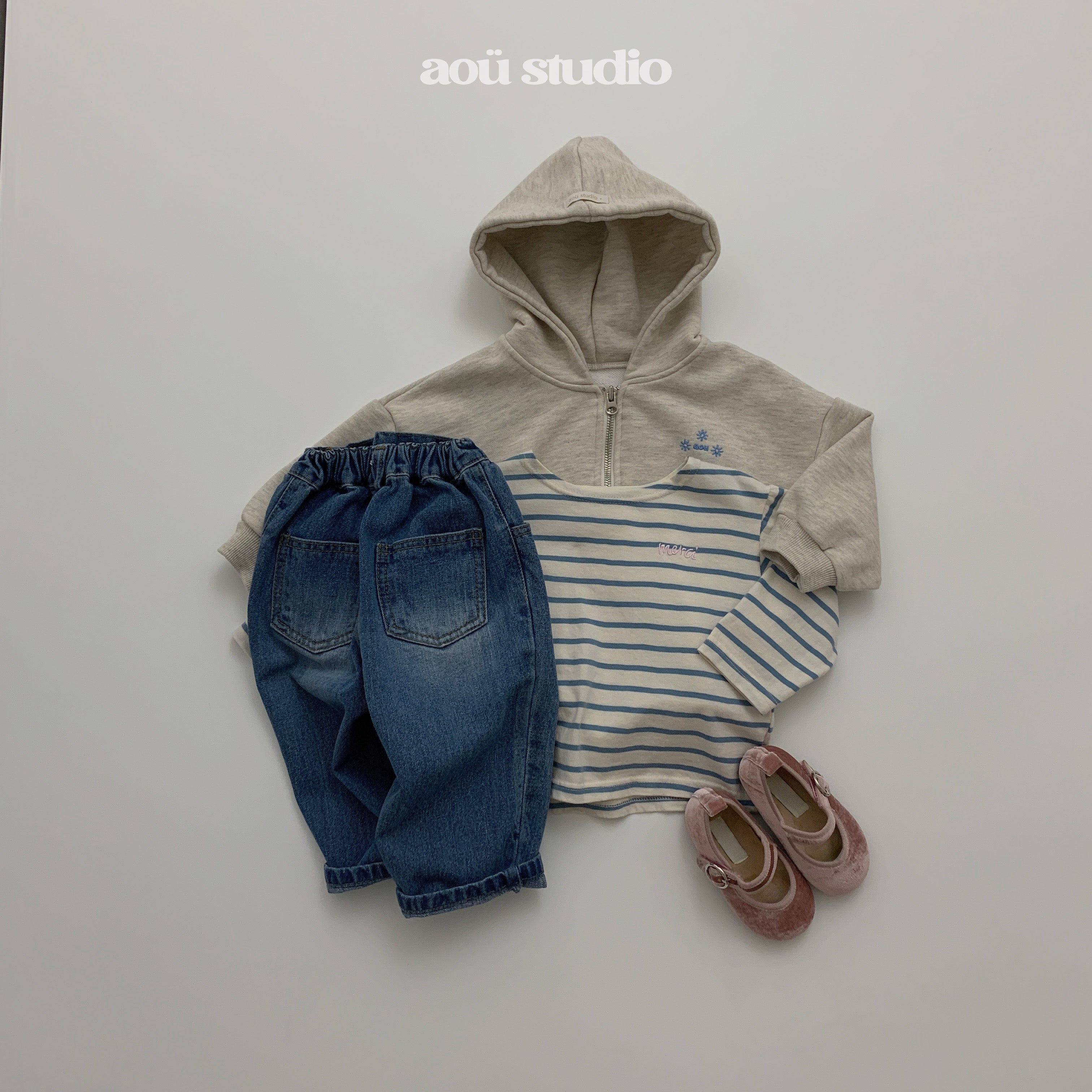 ［aou studio］Aou hood zip up