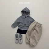 ［aou studio］Caramel stripe hoodie