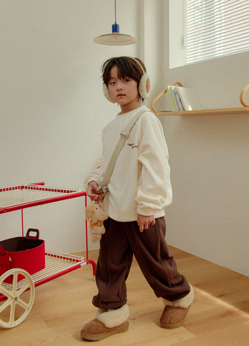 [whitesketchbook] Fleece tuck pants