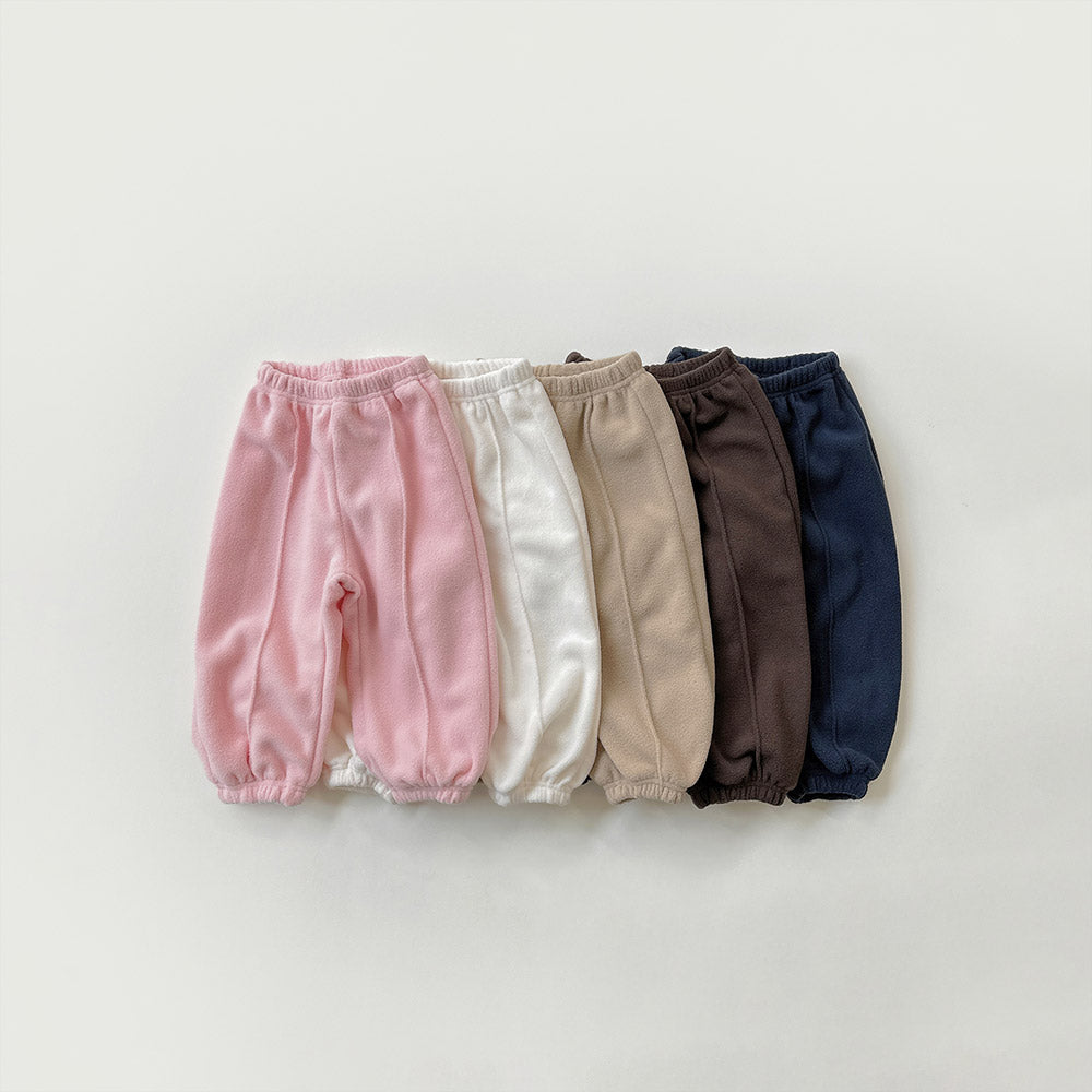 [whitesketchbook] Fleece tuck pants