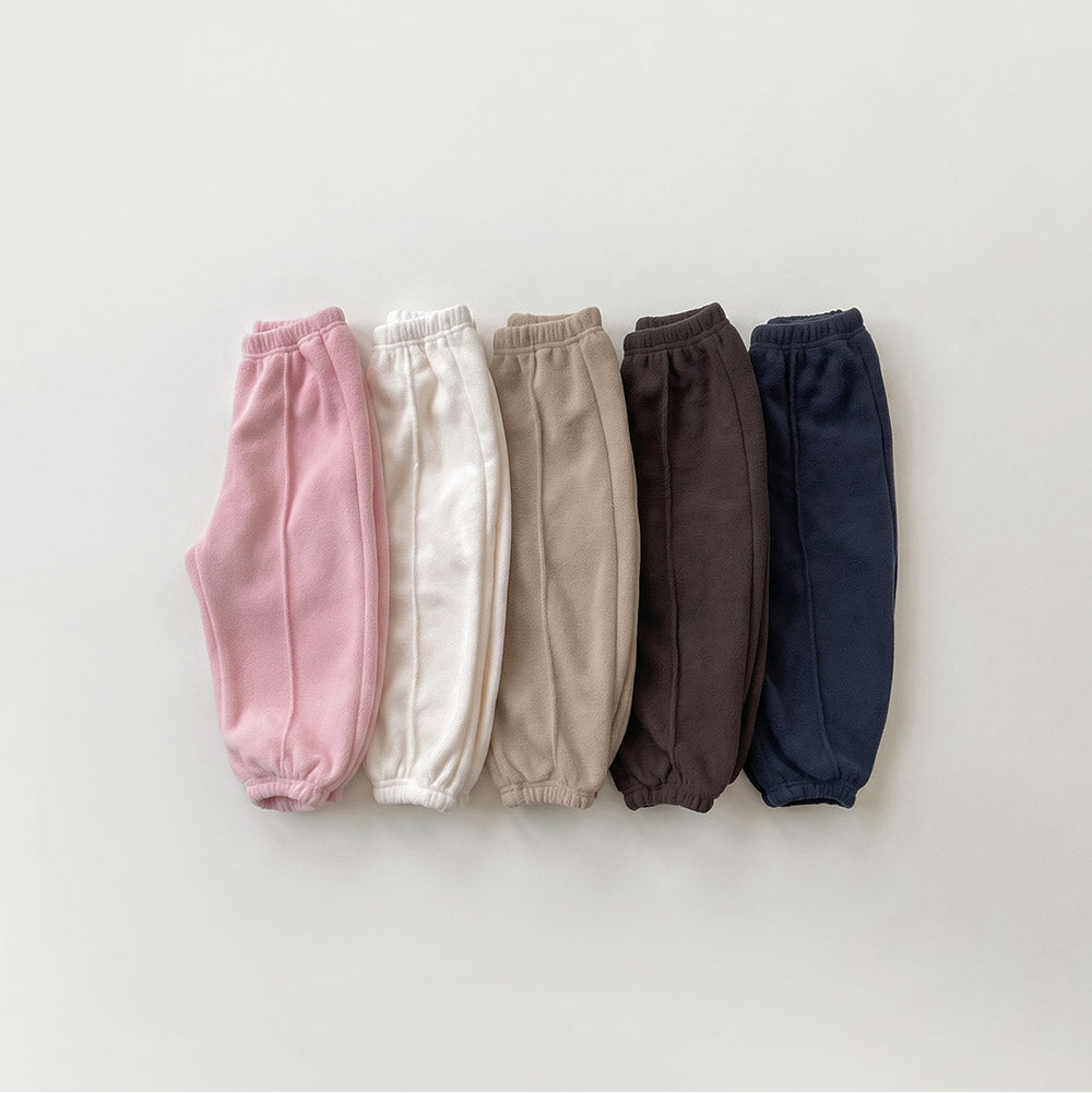 [whitesketchbook] Fleece tuck pants