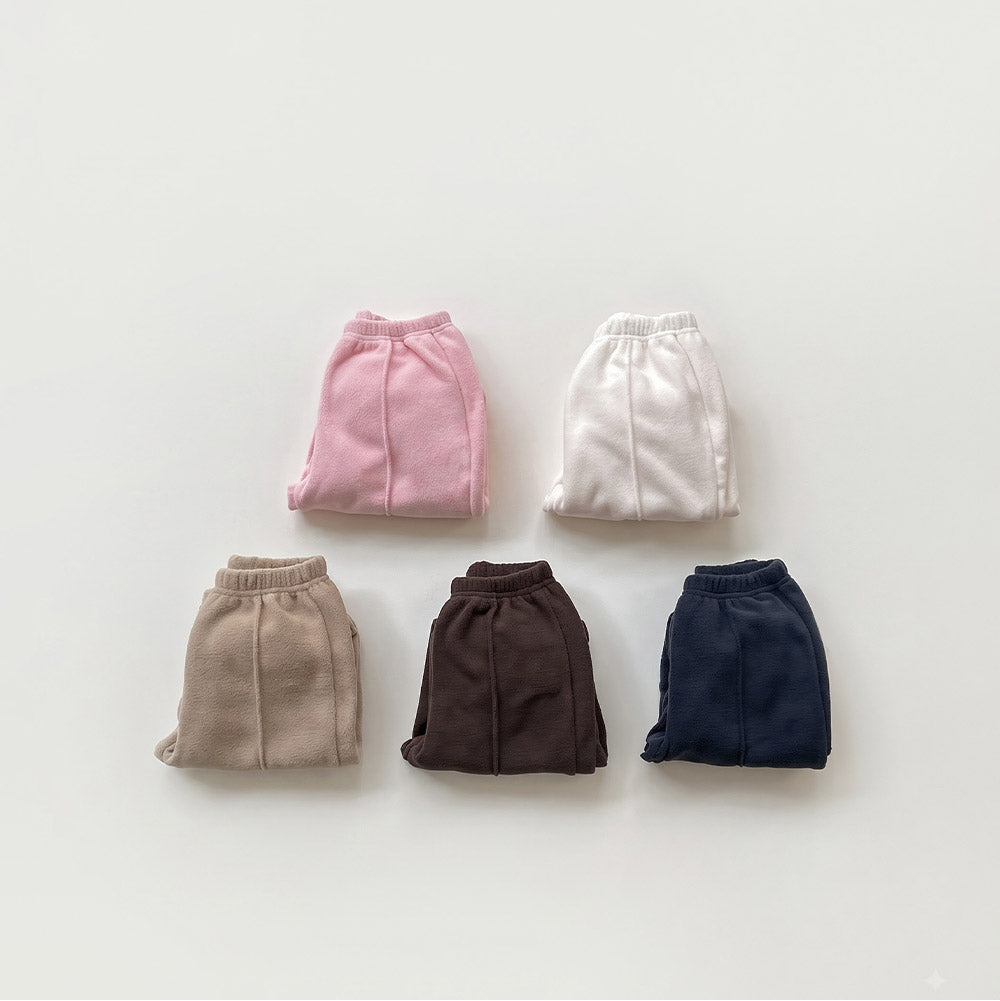 [whitesketchbook] Fleece tuck pants