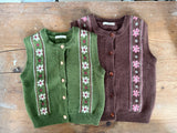 [OREN] Berte fleur knit vest
