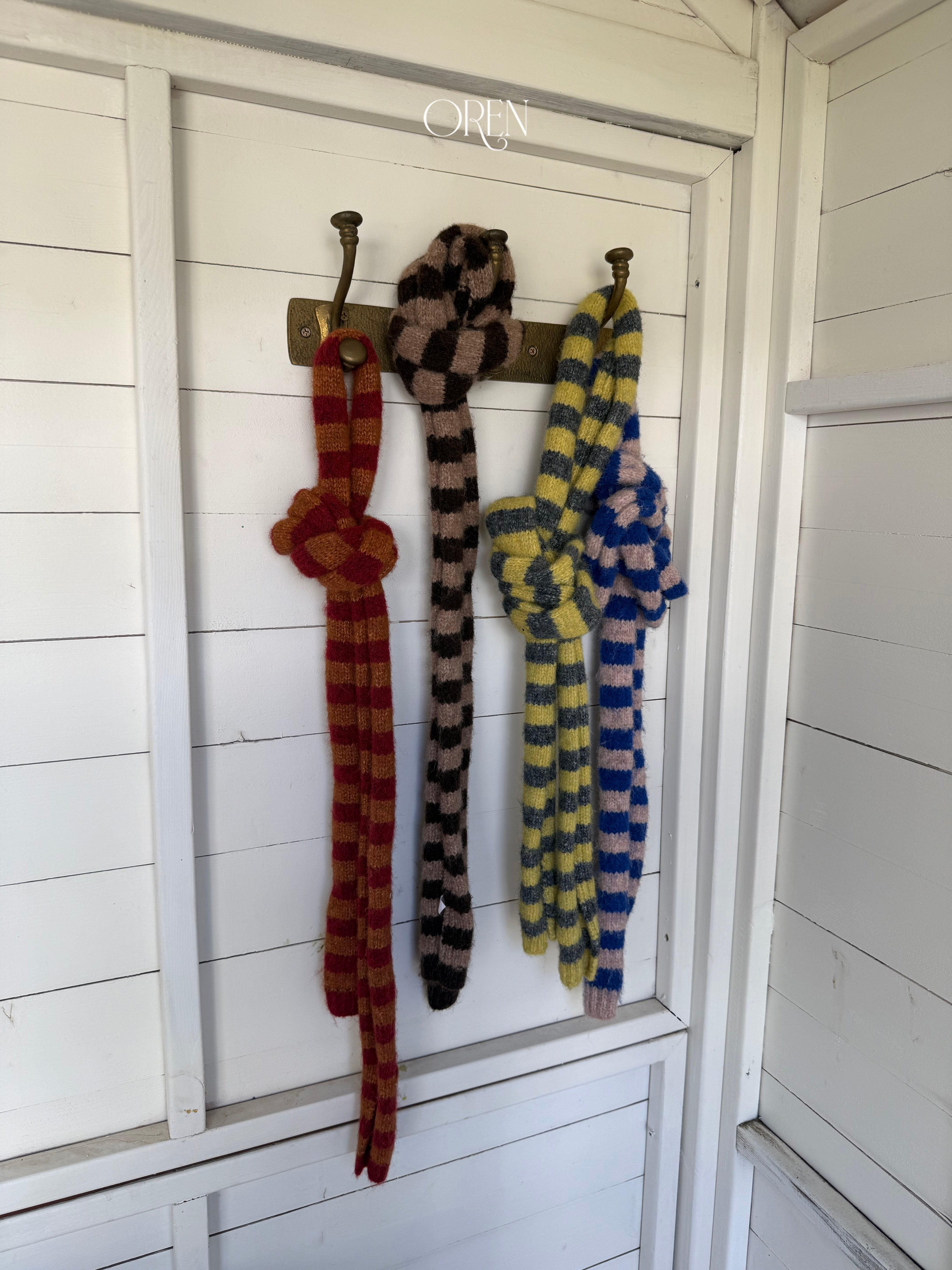 [OREN] Ambre stripe muffler(kids&adult)