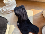 [OREN] Marron cable tights