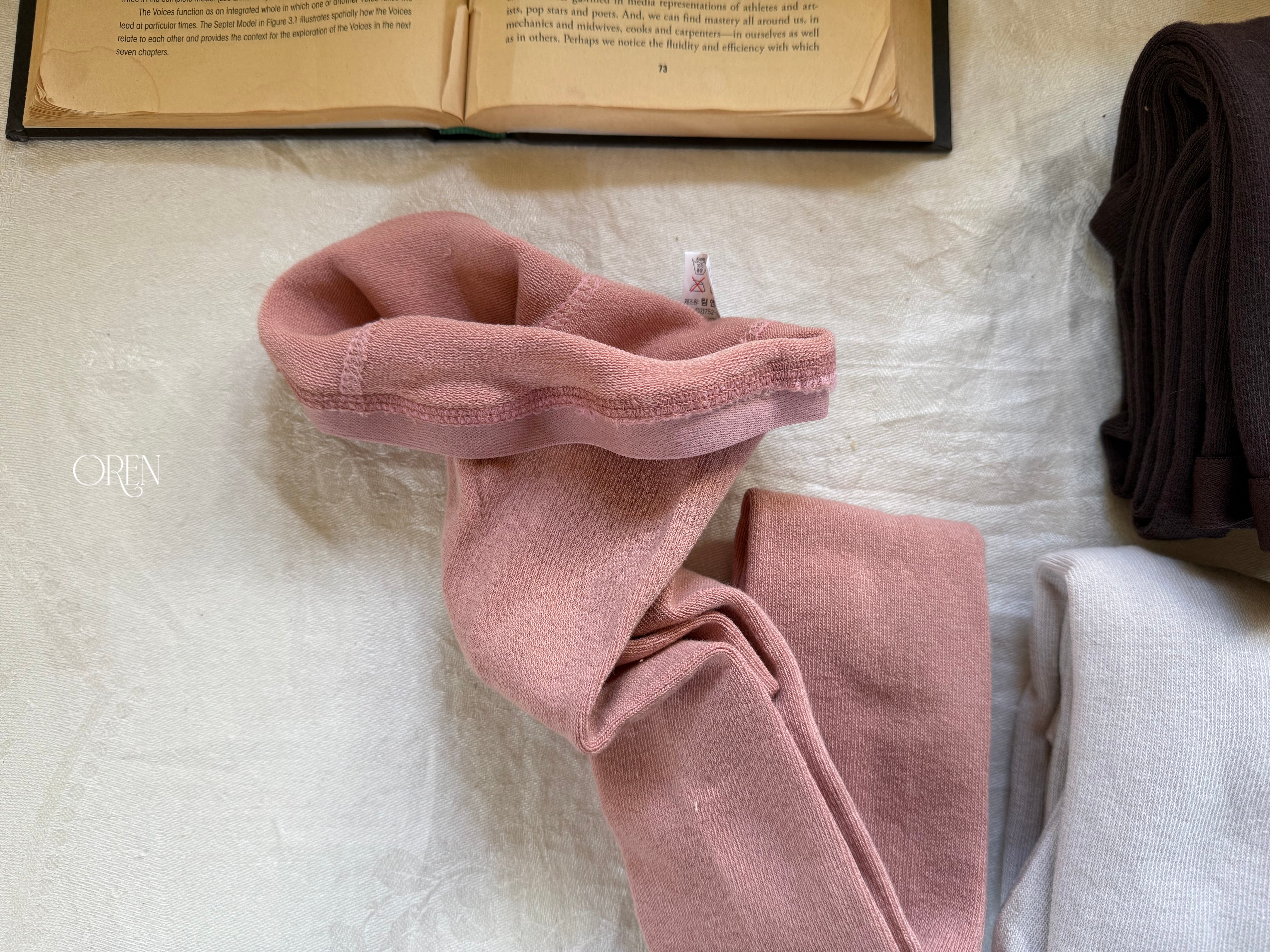 [OREN] Forest color band tights