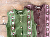 [OREN] Berte fleur knit vest