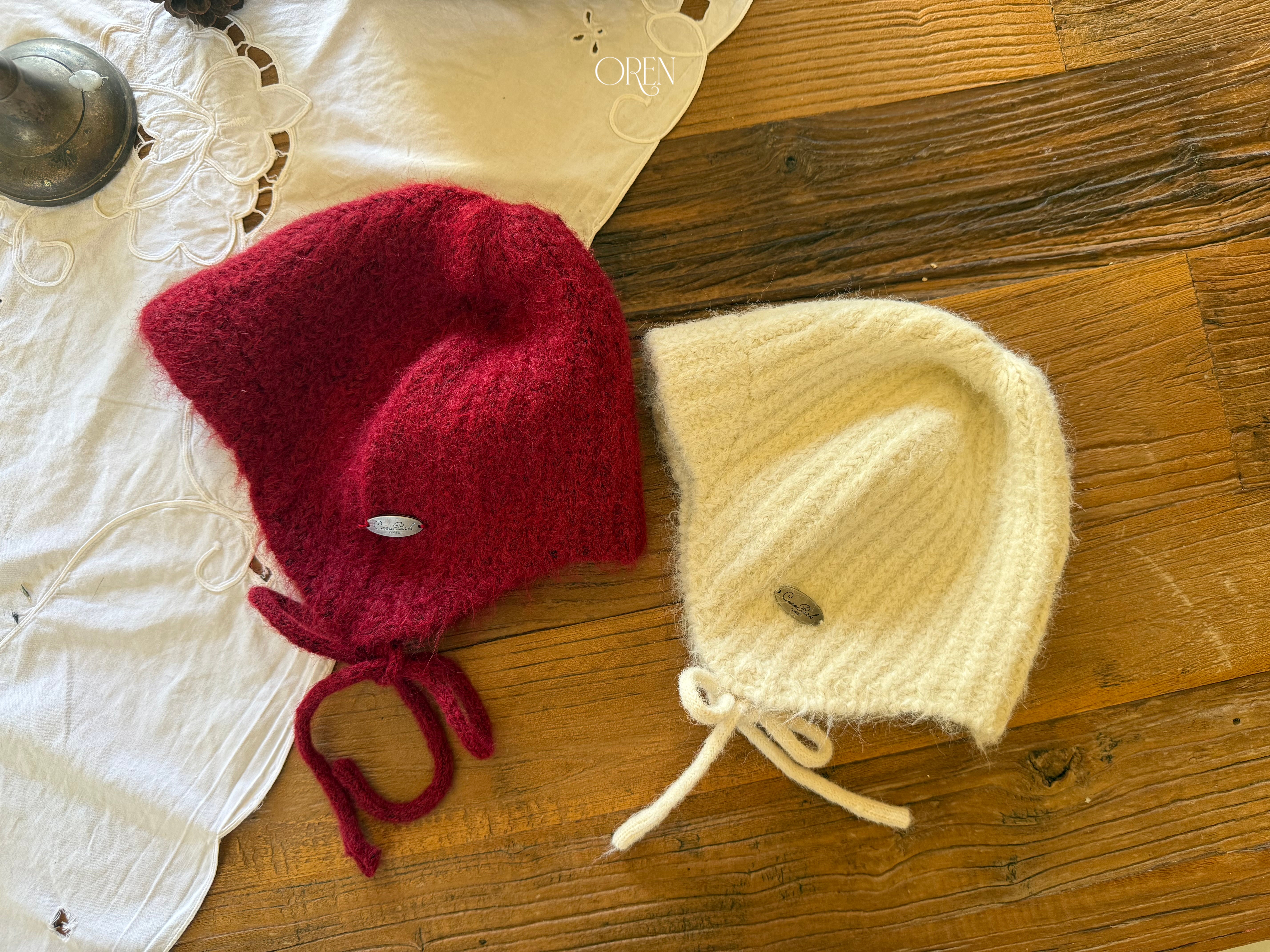 [OREN] Flip knit brim beanie