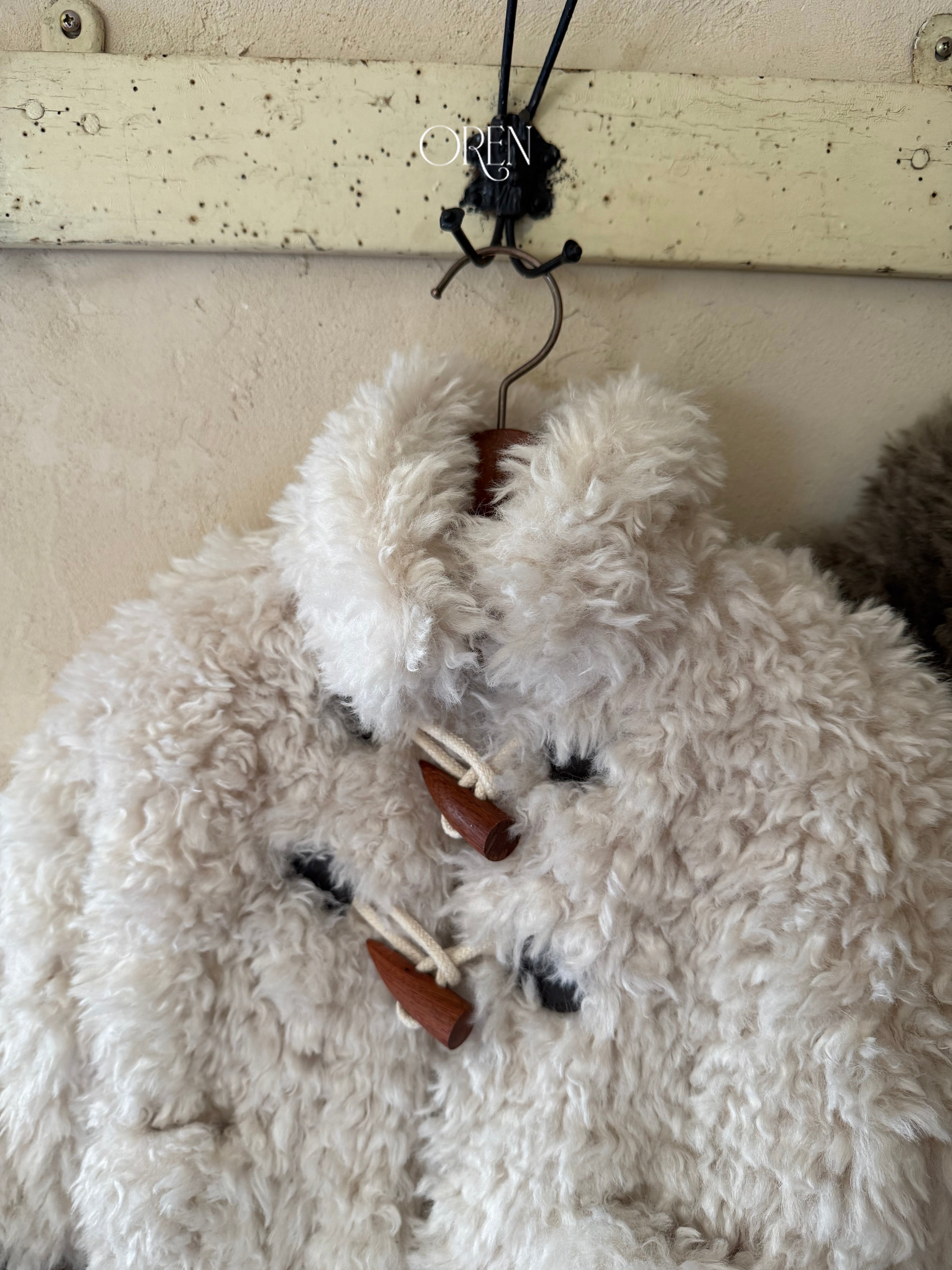 [OREN] Berni toggle fur jacket