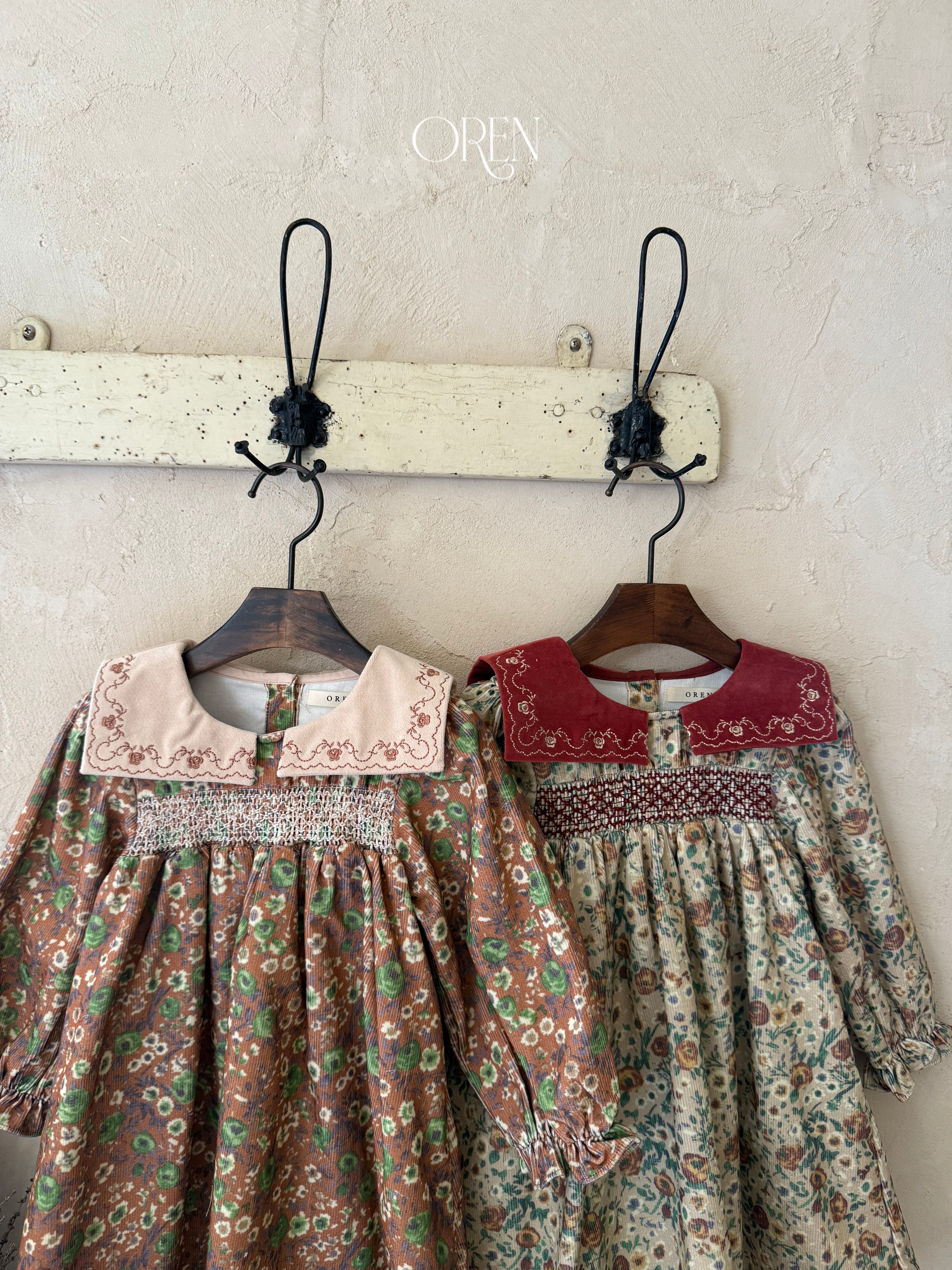 [OREN] Bonjour square collar dress