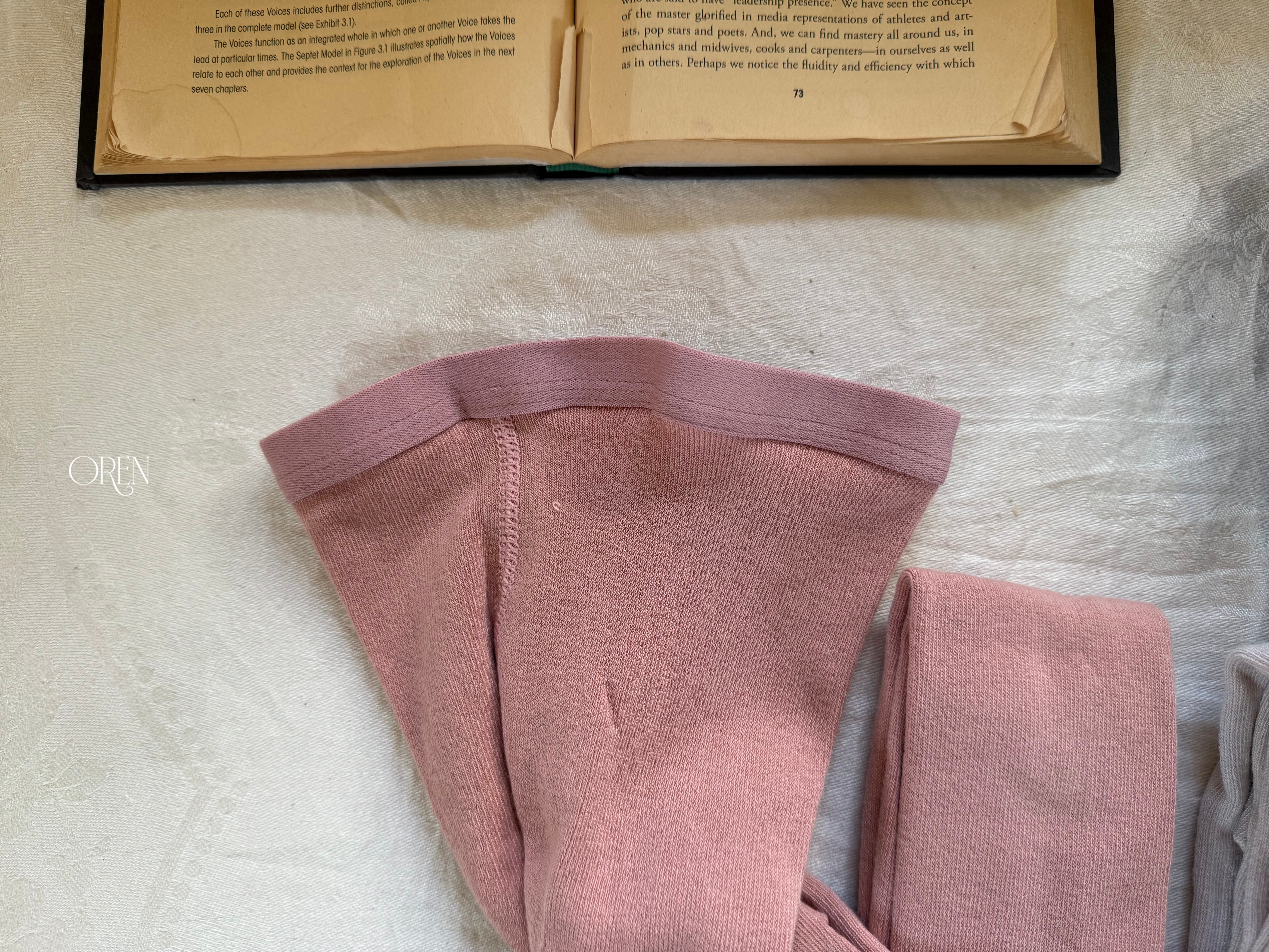 [OREN] Forest color band tights