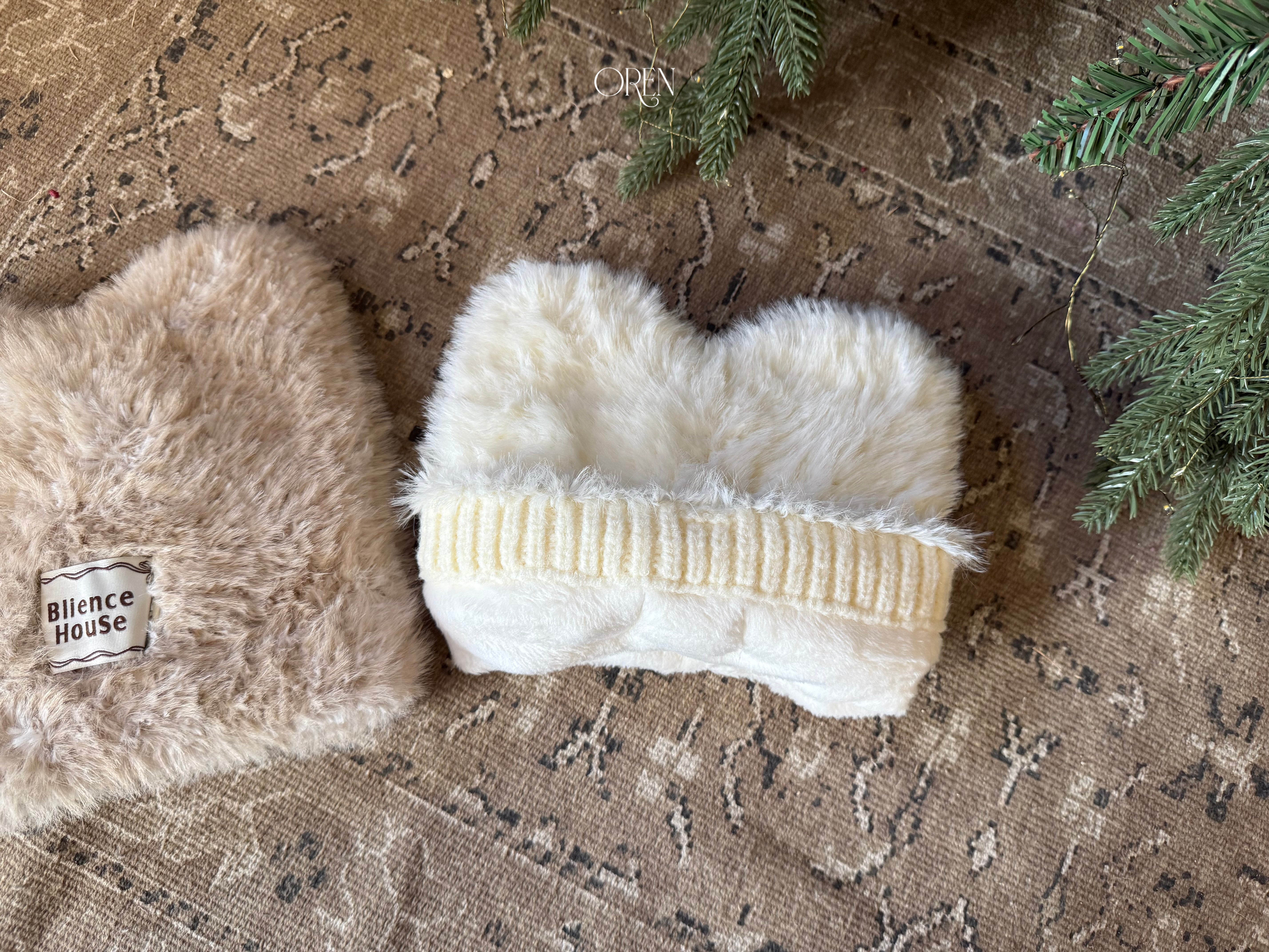 [OREN] Cat fur beanie