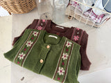 [OREN] Berte fleur knit vest