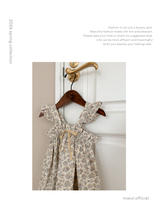 Garden frill ribbon one-piece