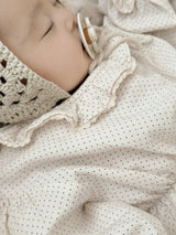 Dot frill bebe suit