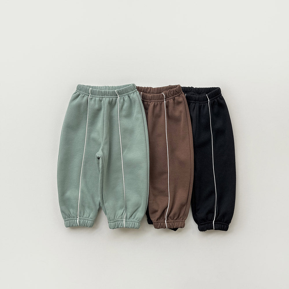 [whitesketchbook] Piping jogger pants