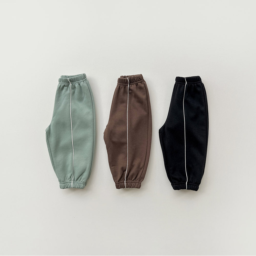 [whitesketchbook] Piping jogger pants