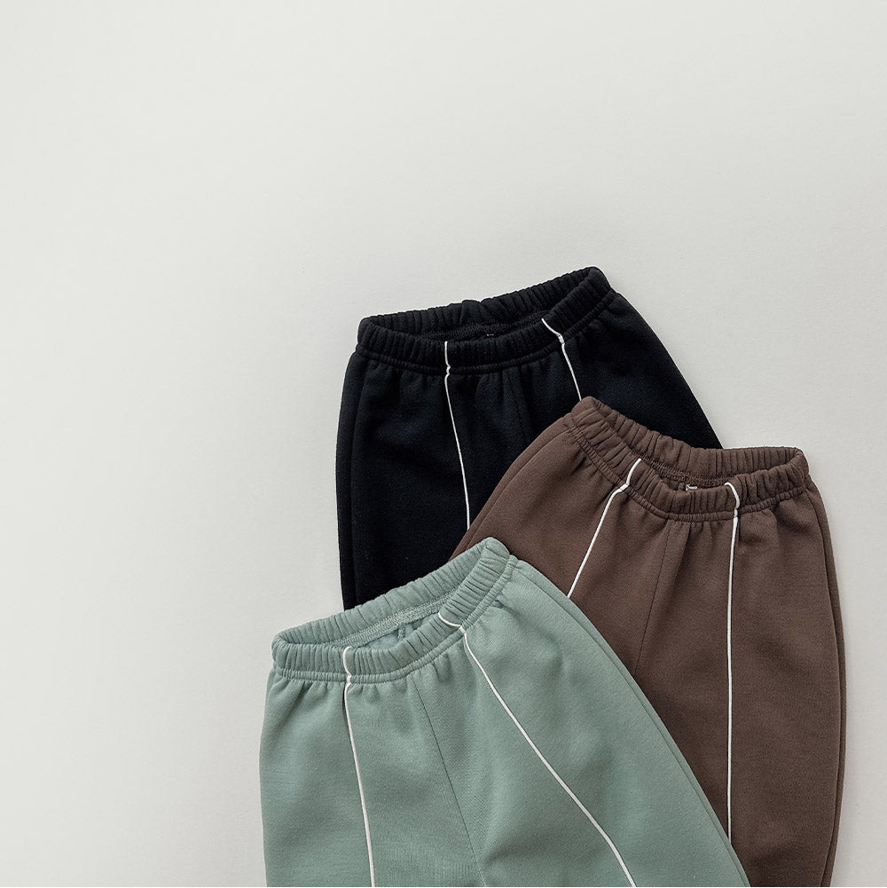 [whitesketchbook] Piping jogger pants