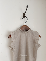 *Noeul.made* Muffin frill blouse