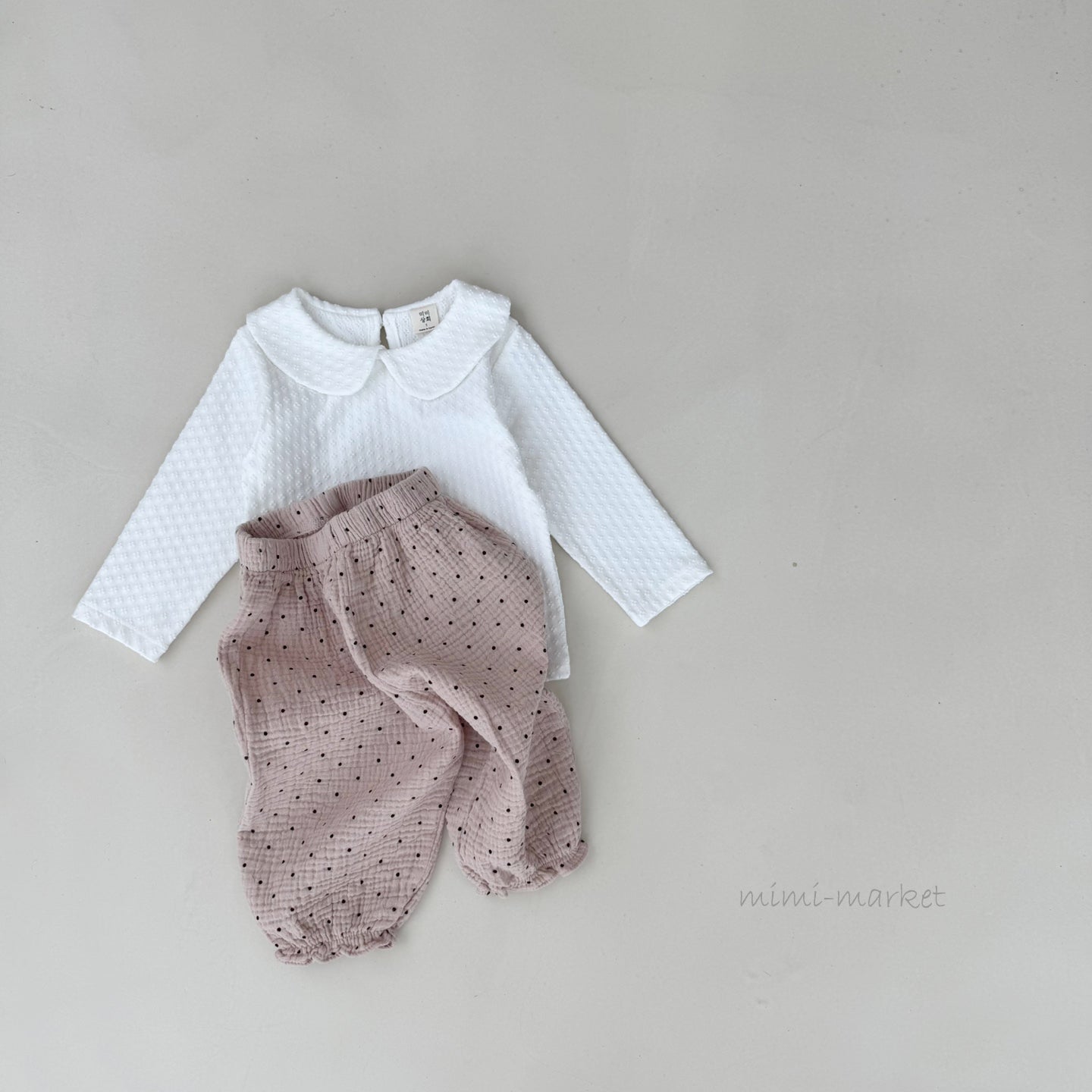 ［mimi market］Podo collar tops