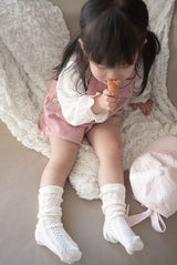 Cotton berry short overalls