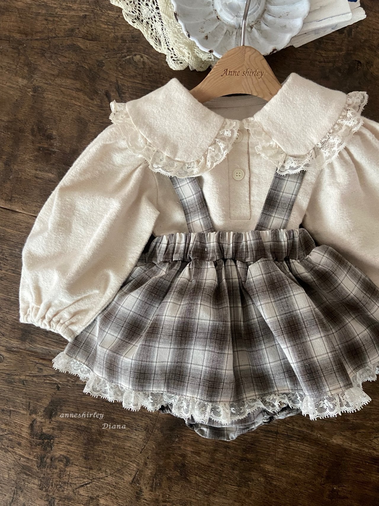 ［Anne shirley］Benny bloomer skirt (check)