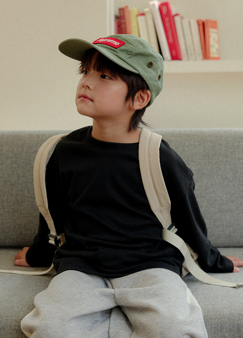 [whitesketchbook] Side line jogger pants