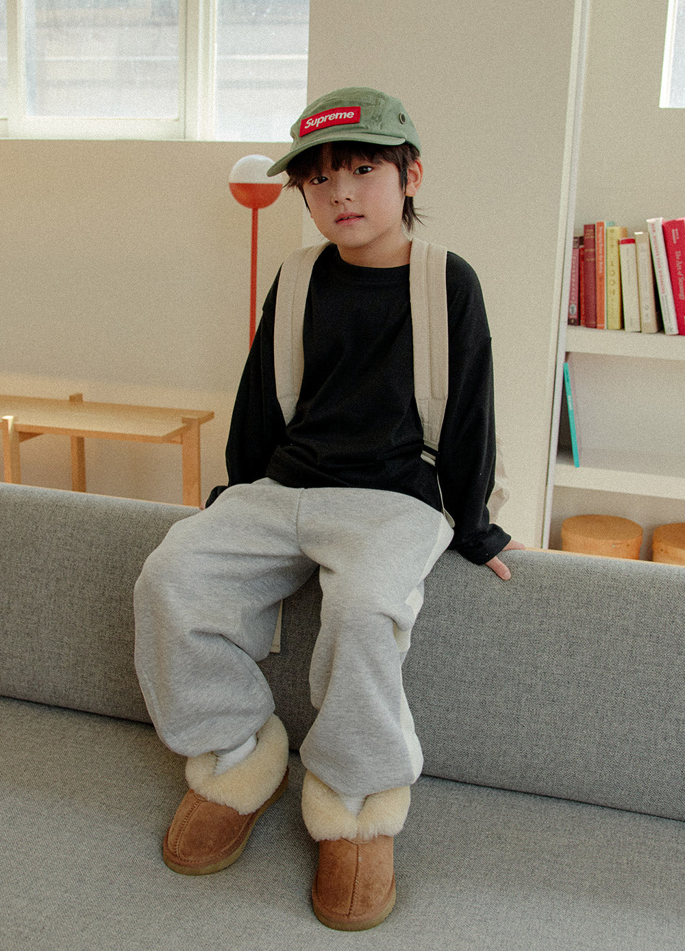 [whitesketchbook] Side line jogger pants
