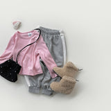 [whitesketchbook] Side line jogger pants