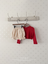 Heart corduroy frill bloomer