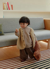 [whitesketchbook] Rib mink jogger pants