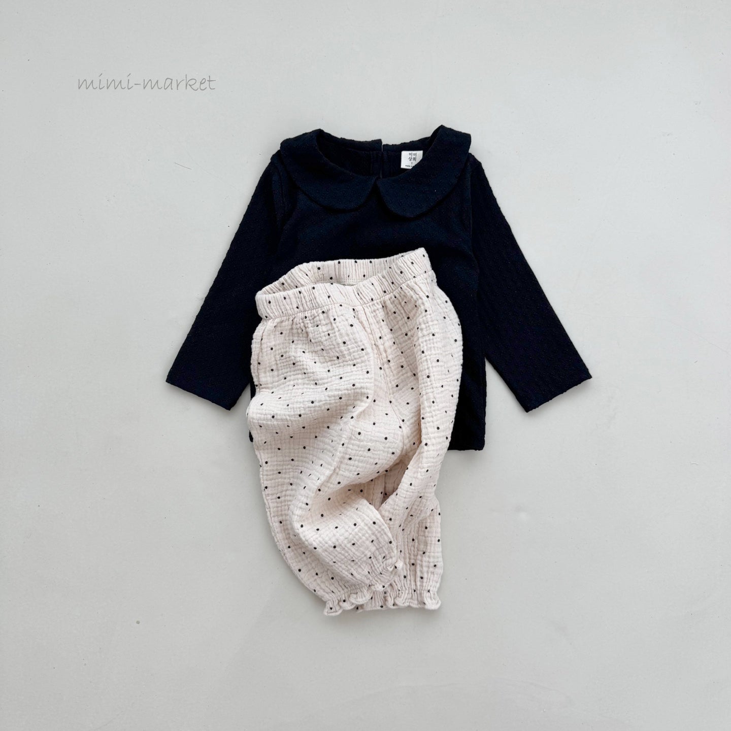 ［mimi market］Podo collar tops