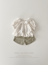 Flower frill blouse (baby & kids)