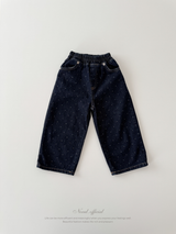 Dot denim pants