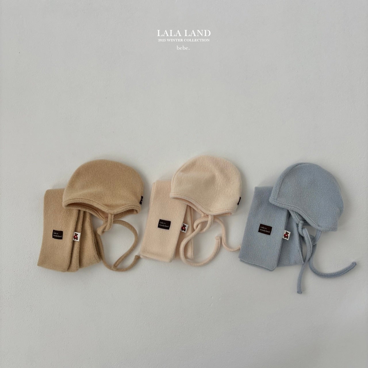 ［Lala land］Curly knit bonnet (baby)