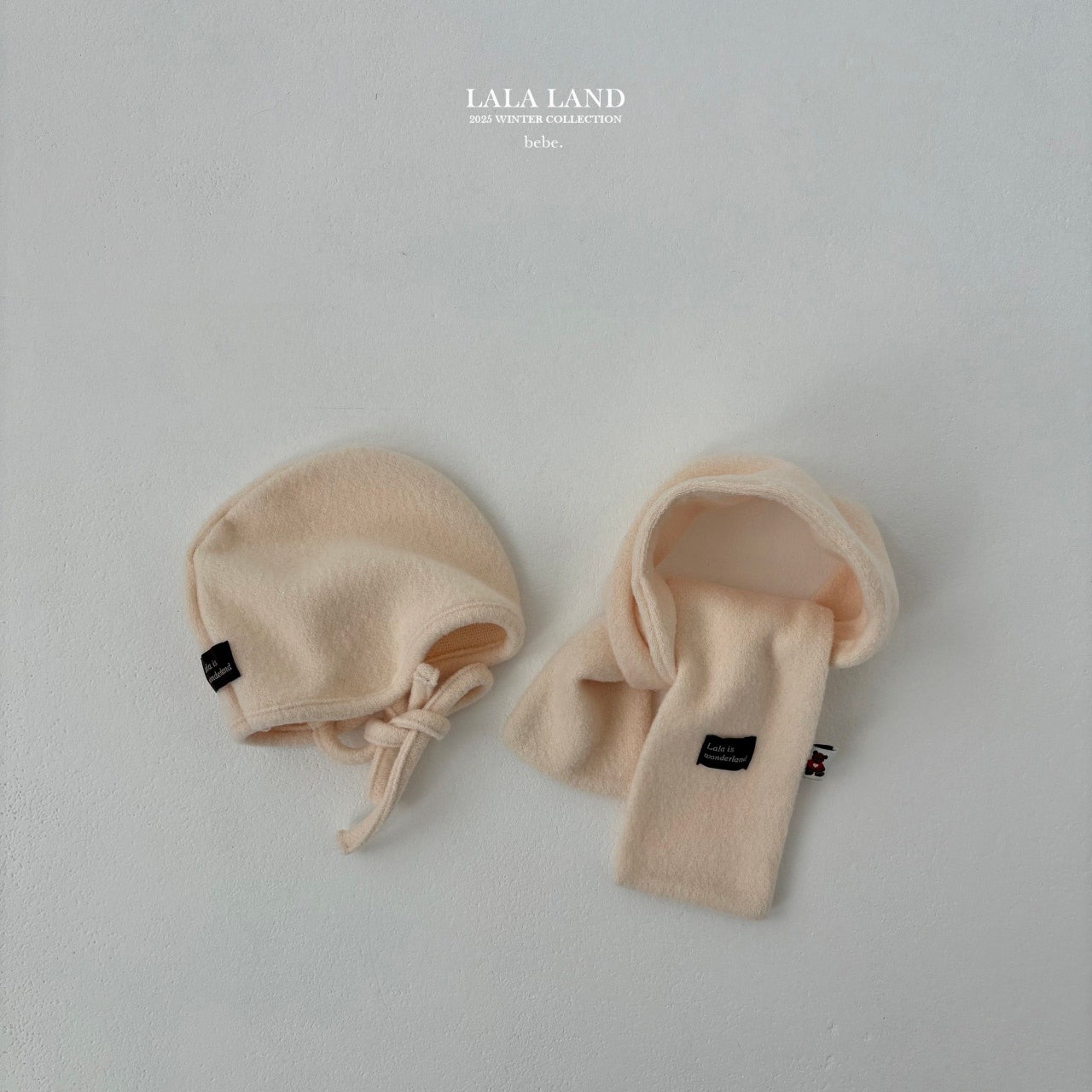 ［Lala land］Curly knit bonnet (baby)