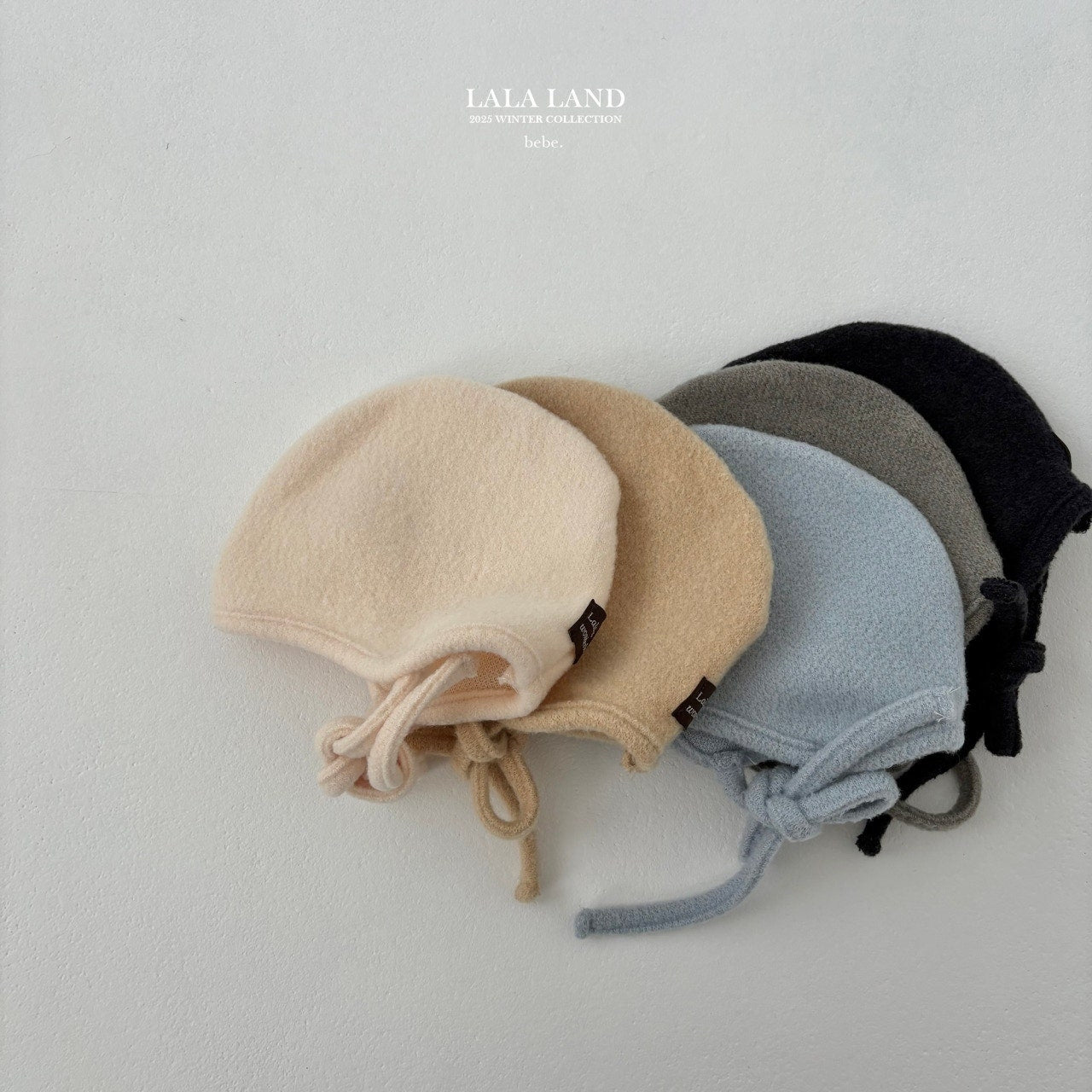 ［Lala land］Curly knit bonnet (baby)