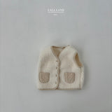 ［Lala land］Pocket boa vest (baby)